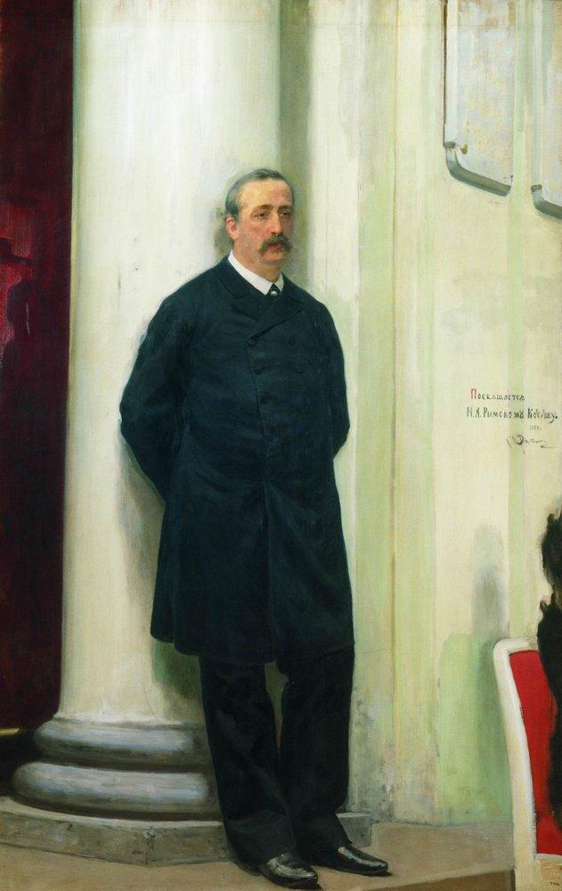 亚历山大·鲍罗丁肖像，列宾绘 / Portrait of Alexander Borodin, painted by Ilya Repin